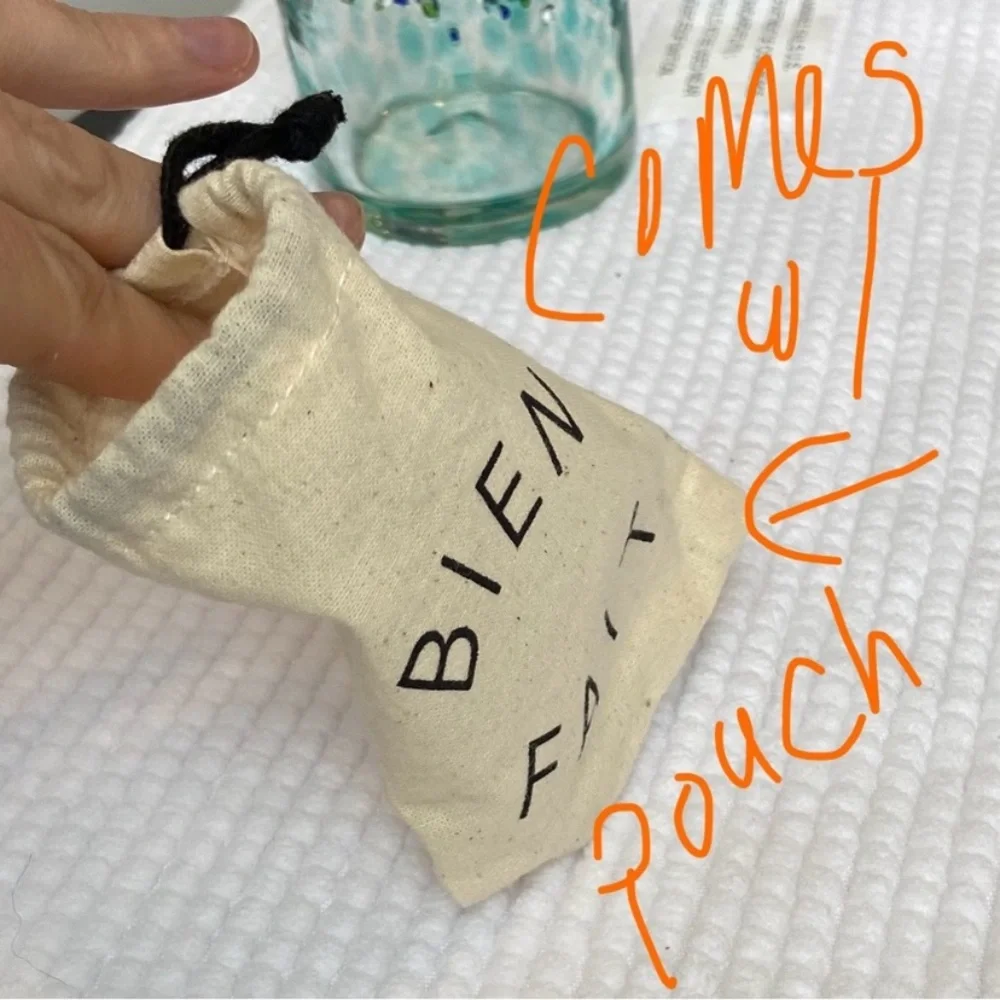 Madewell Shearling Cat Bag Tag Keychain Grey - Like New in “Bien Fait” Pouch